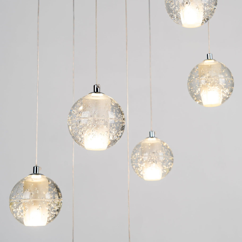 Crystal Bubble Ball Pendant Lamp