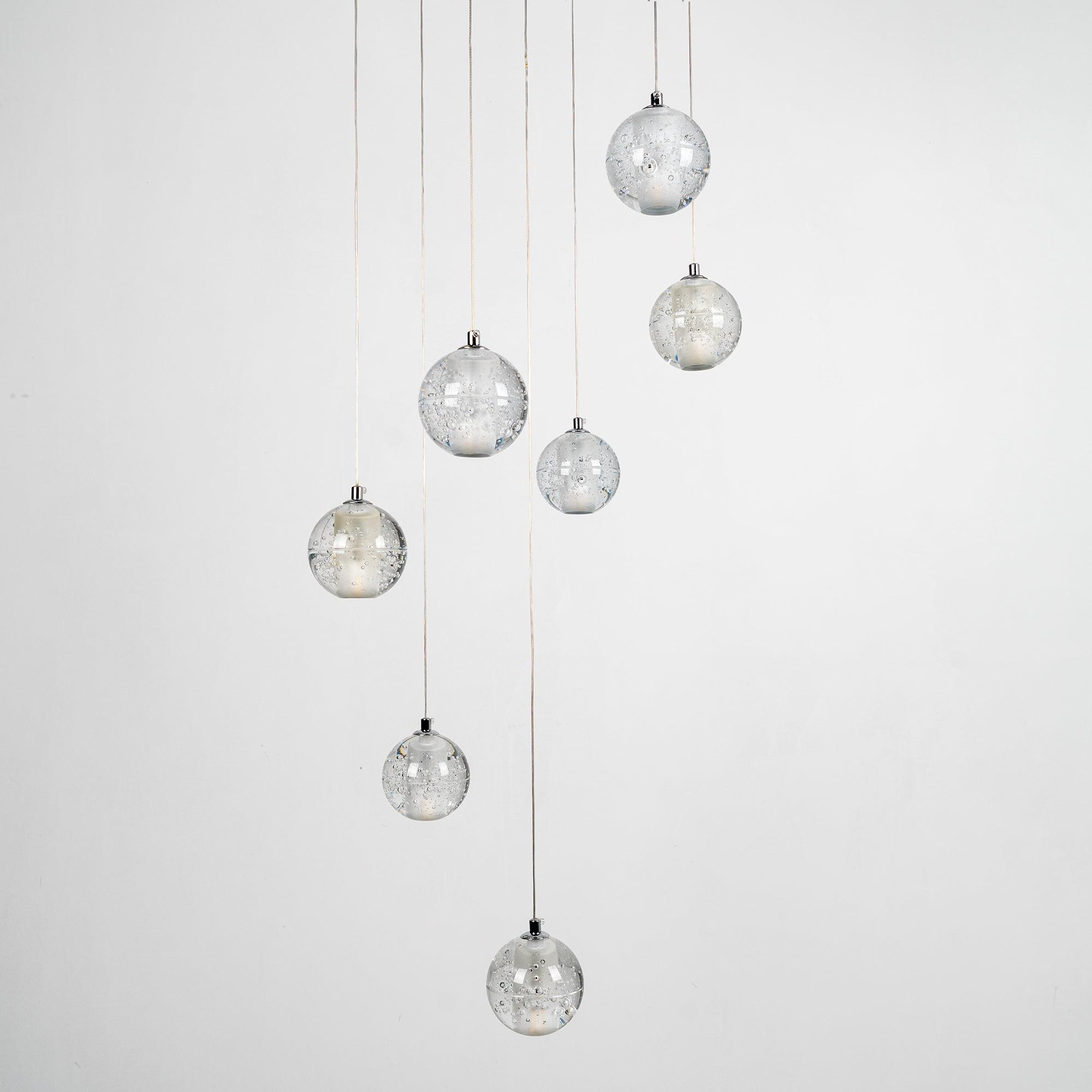 Crystal Bubble Ball Pendant Lamp