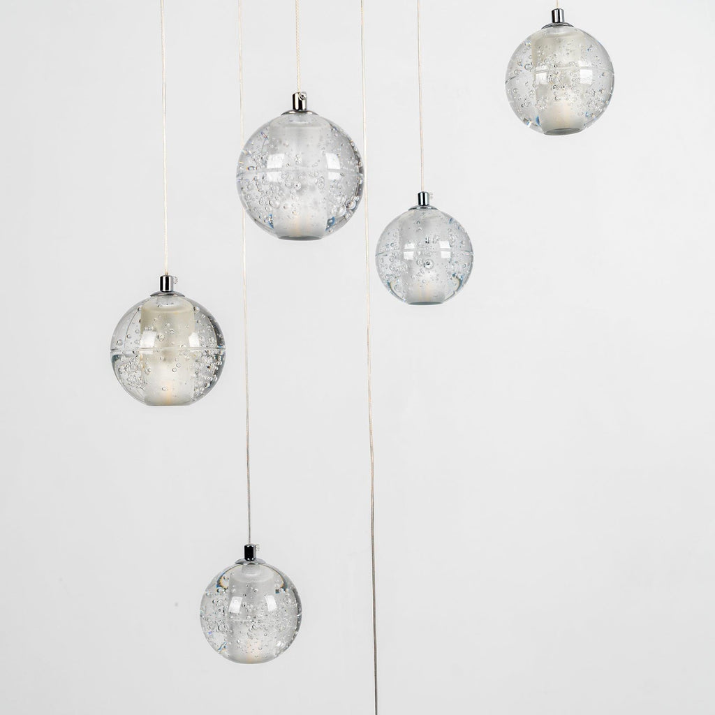 Crystal Bubble Ball Pendant Lamp