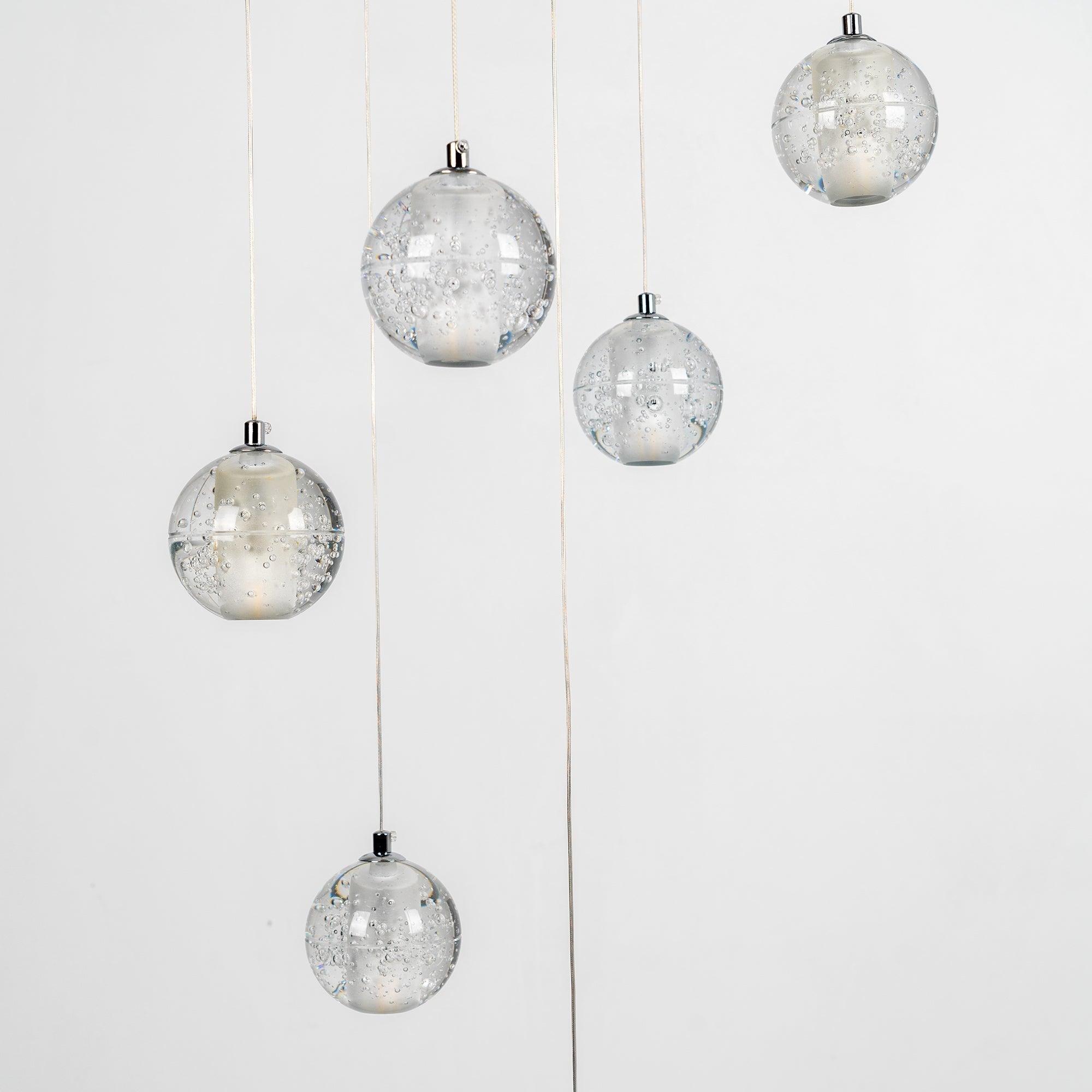 Crystal Bubble Ball Pendant Lamp