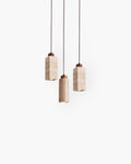 CorvinoStone Pendant Light With Stone Textured Shade