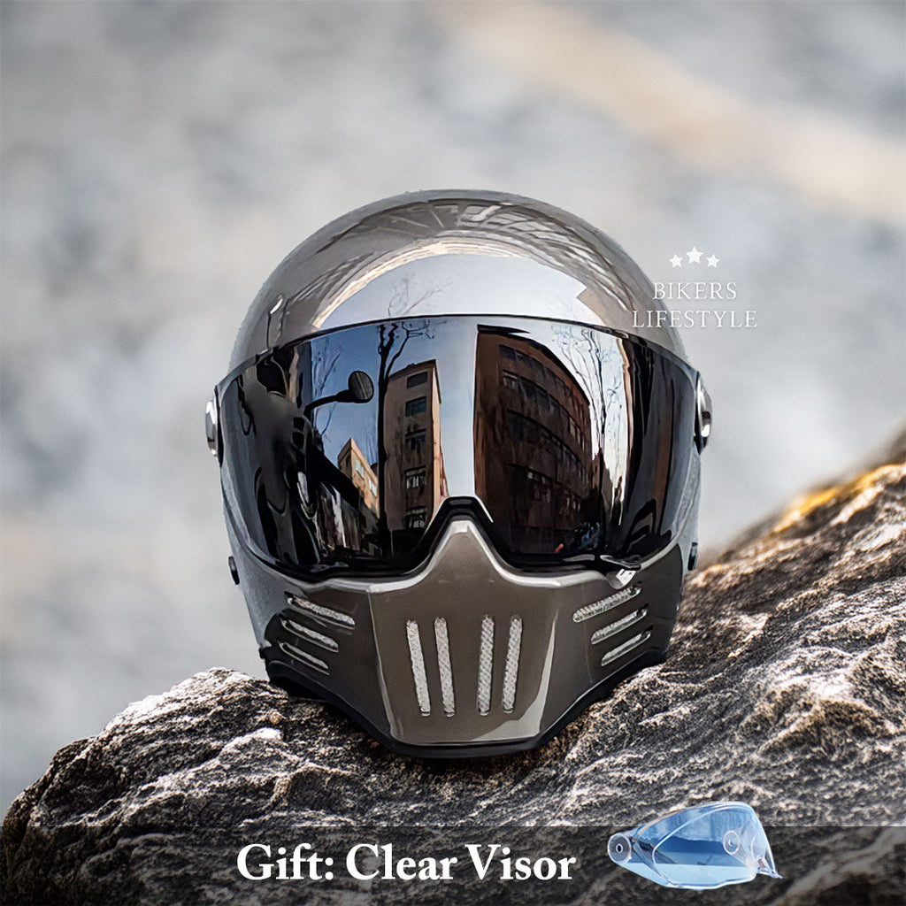 ApexTrail Full Face Cruiser Motorcycle Helmet DOT And ECE Approved