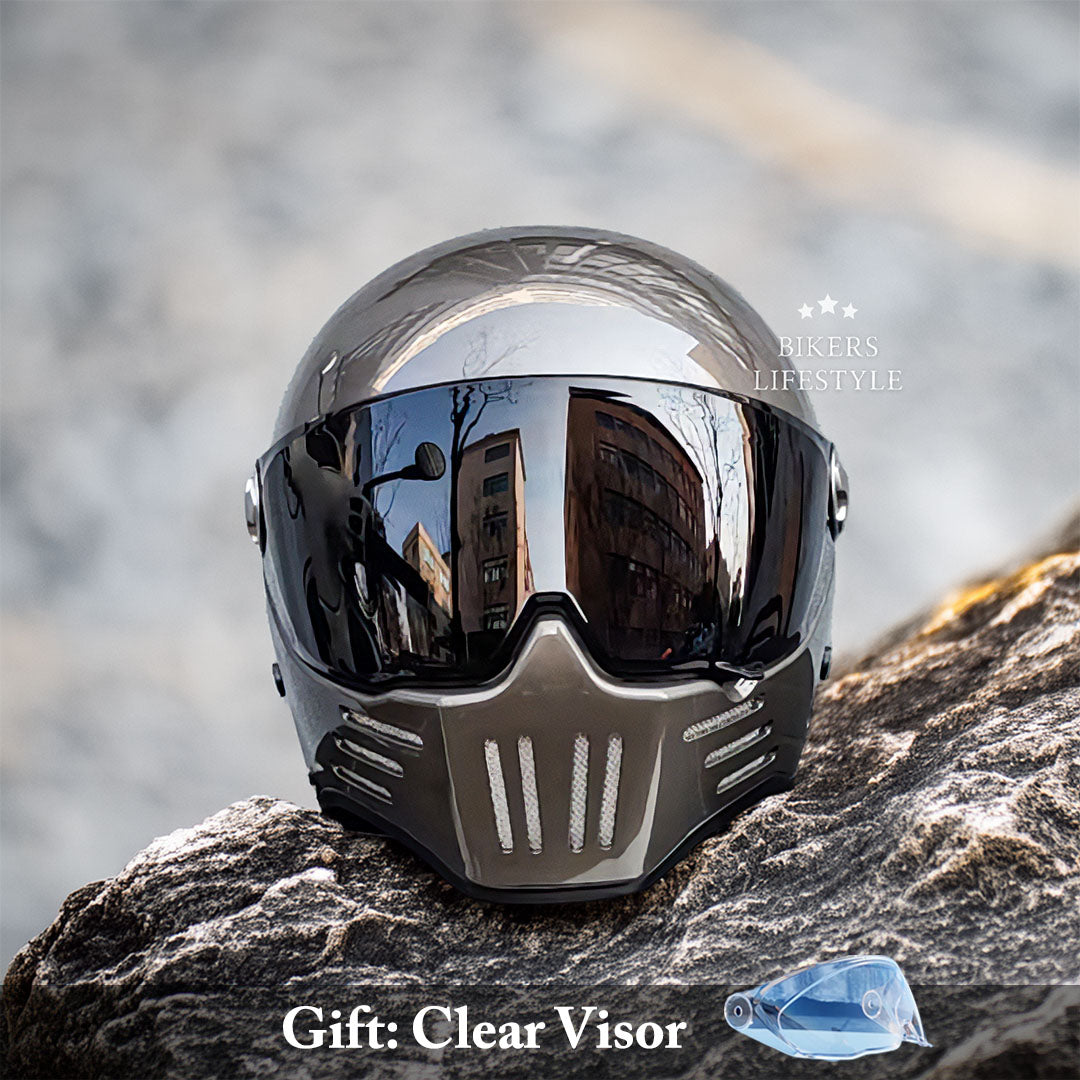 ApexTrail Full Face Cruiser Motorcycle Helmet DOT And ECE Approved