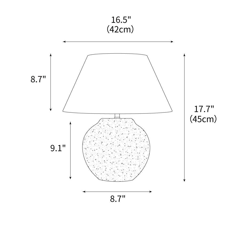 Stolní svítidlo z keramiky Desert Sand — kabel 59", patice E26