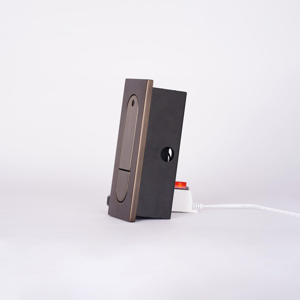 Lampada da lettura LED moderna da comodino — Interruttore a pressione nascosto