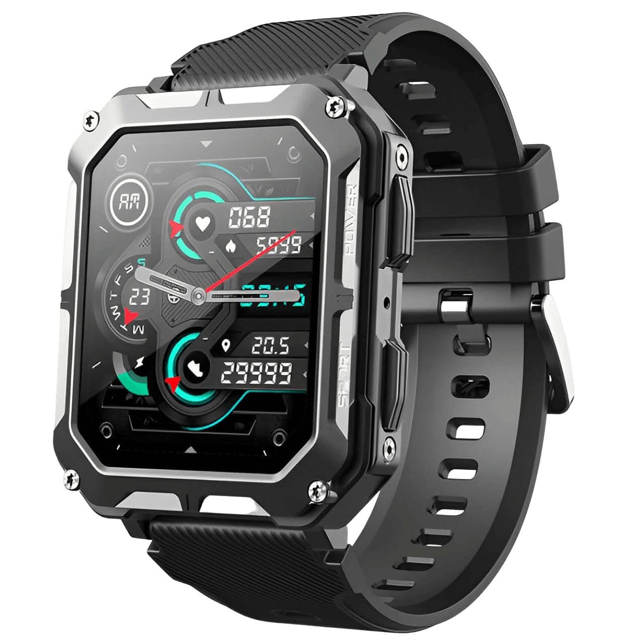 Ceas inteligent robust IronPulse, seria ArmorForge