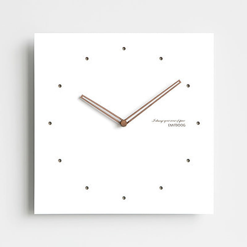 Reloj de Pared Cuadrángulo Blanco Serie