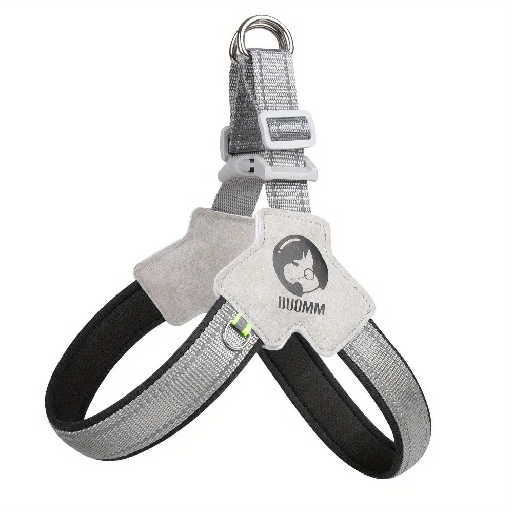 Pettorina riflettente DUOMM per cani con anello