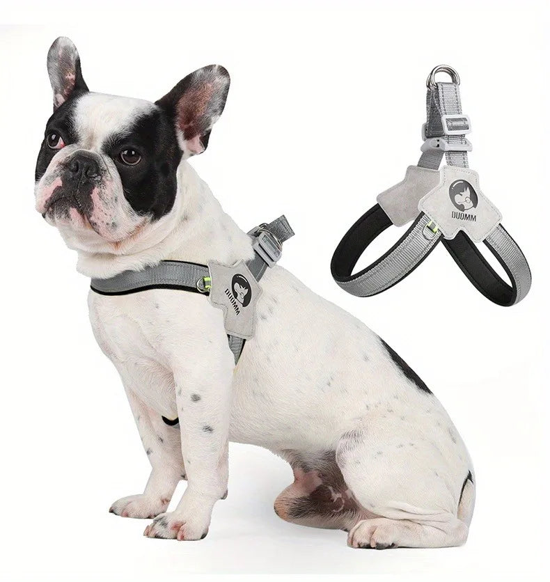 Pettorina riflettente DUOMM per cani con anello