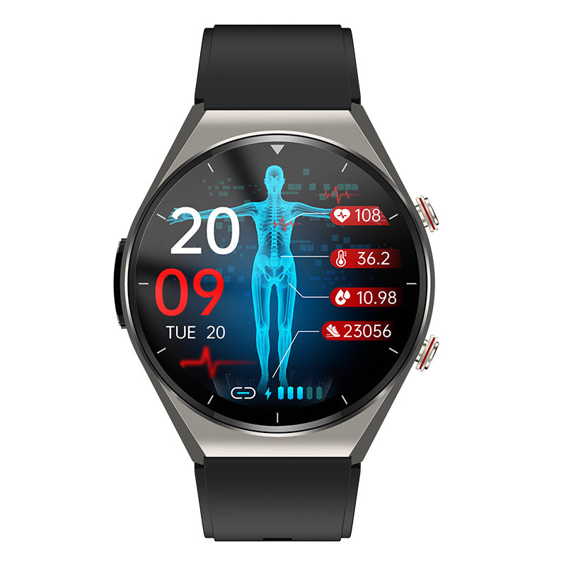 VitalPulse Gesundheits-Smartwatch mit Blutzucker-, Blutdruck-, EKG-, HRV- und Herzfrequenzmessung