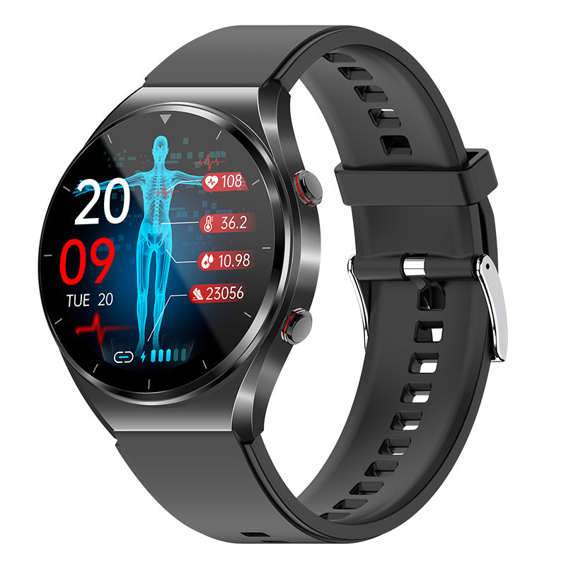 VitalPulse Gesundheits-Smartwatch mit Blutzucker-, Blutdruck-, EKG-, HRV- und Herzfrequenzmessung