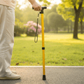 Baston de mers ușor din aluminiu EaseWalker pentru seniori, cu mâner ergonomic pentru reducerea presiunii asupra articulațiilor