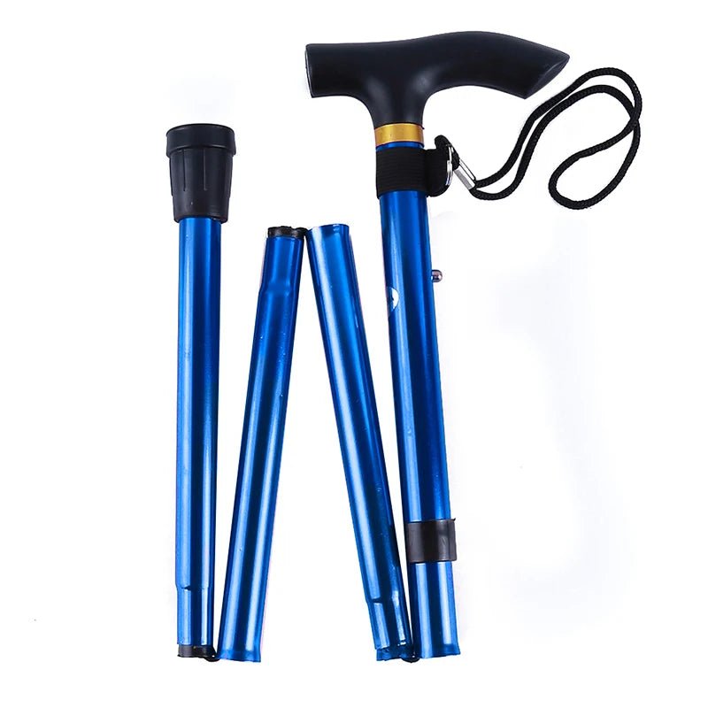 Baston de mers ușor din aluminiu EaseWalker pentru seniori, cu mâner ergonomic pentru reducerea presiunii asupra articulațiilor