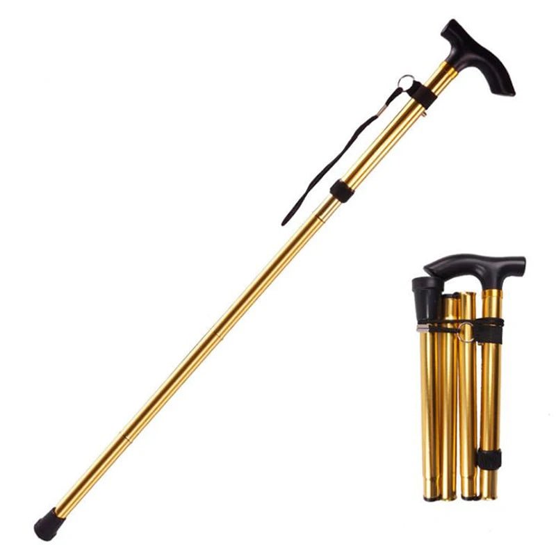 Baston de mers ușor din aluminiu EaseWalker pentru seniori, cu mâner ergonomic pentru reducerea presiunii asupra articulațiilor