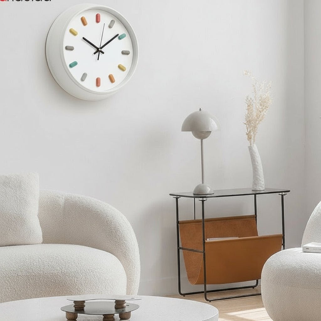 Aurelin 3D ρολόι τοίχου, φιλικό προς το περιβάλλον, με αθόρυβο μηχανισμό χαλαζία, για μοντέρνα σπίτια