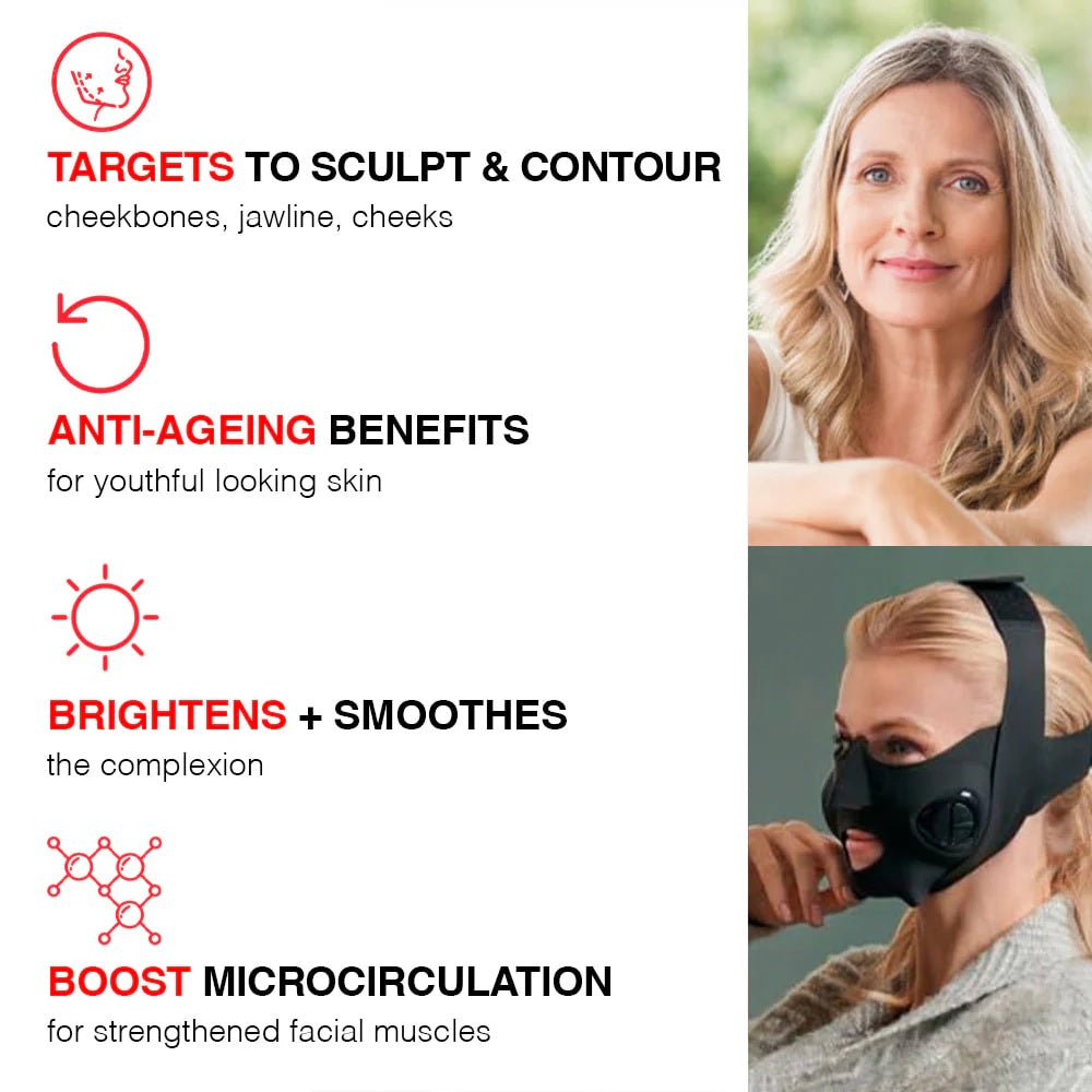 Masque de tonification et de lifting facial EMS