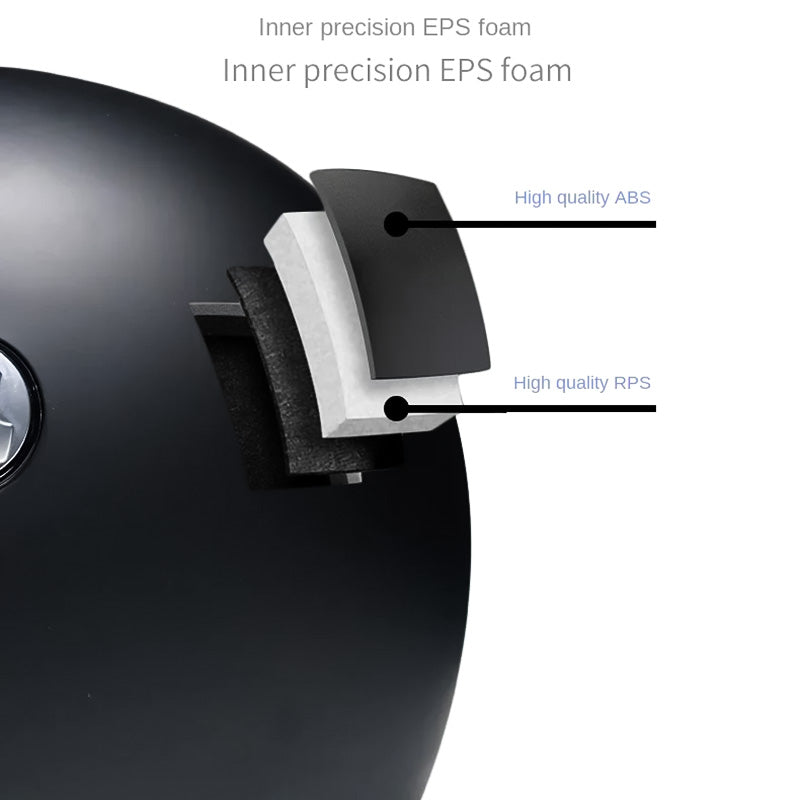 קסדת אופנוע קרוזר מלאה | מגן עיניים כהה - מאושרת DOT ו-ECE