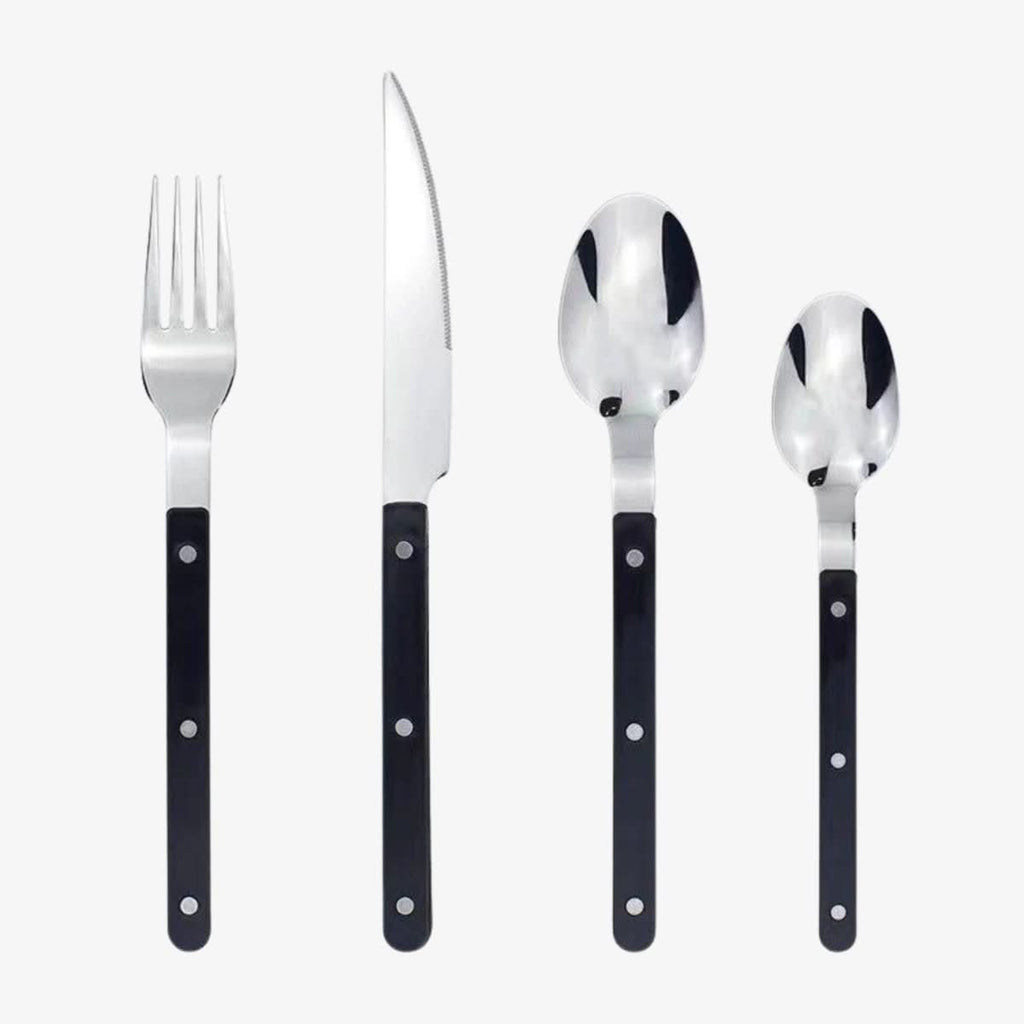 NovaLuxe 24-teiliges Besteckset aus Edelstahl mit Gravur