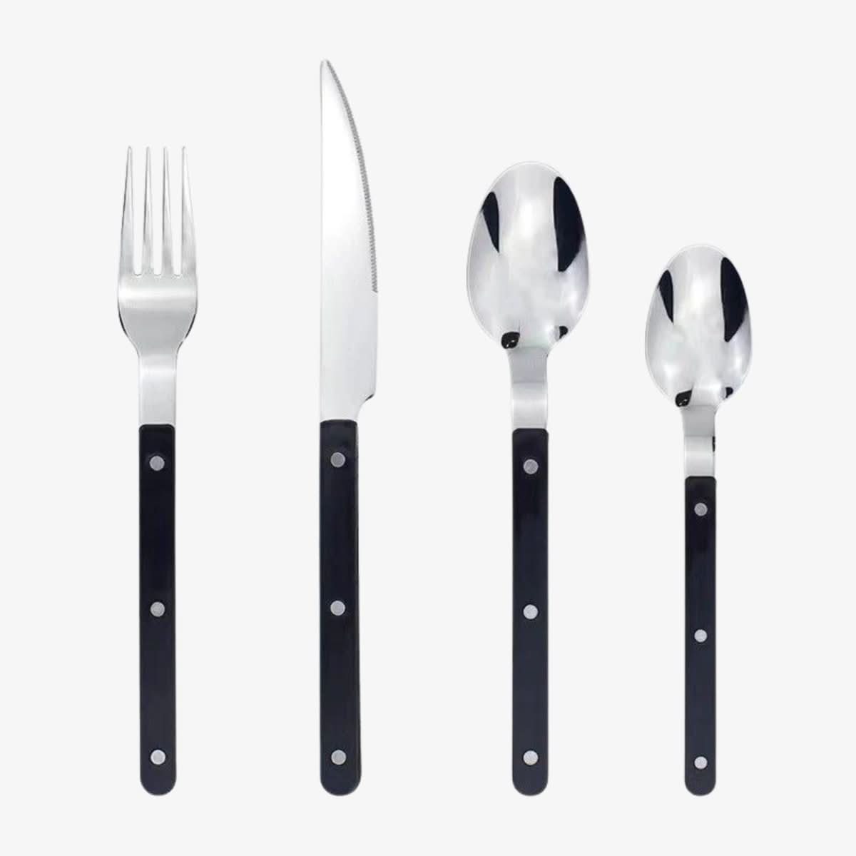 NovaLuxe 24-teiliges Besteckset aus Edelstahl mit Gravur