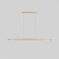 Lampada a sospensione LED in legno Duvane da 130cm — 24W 3000K bianco caldo, cablaggio fisso