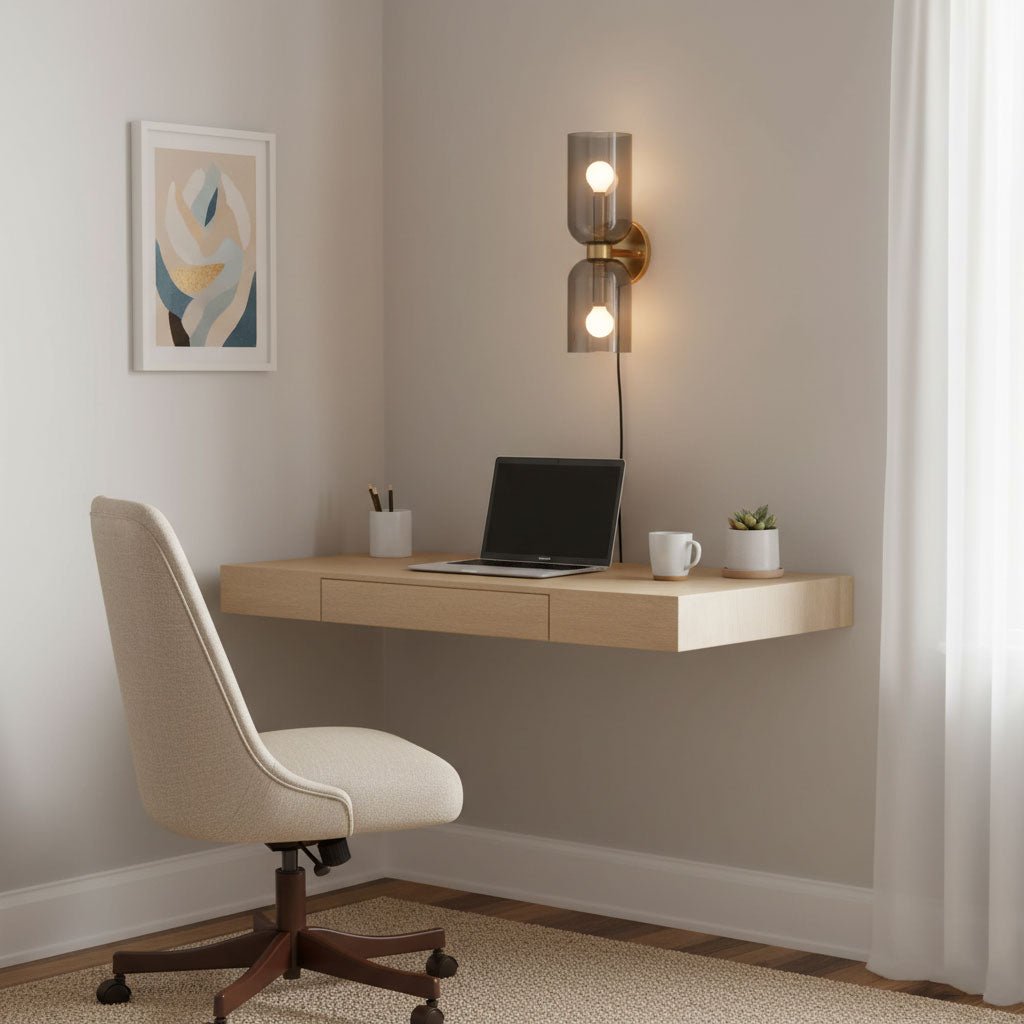 Edie vägglampa med stickpropp – överdimensionerad toppkolonndesign