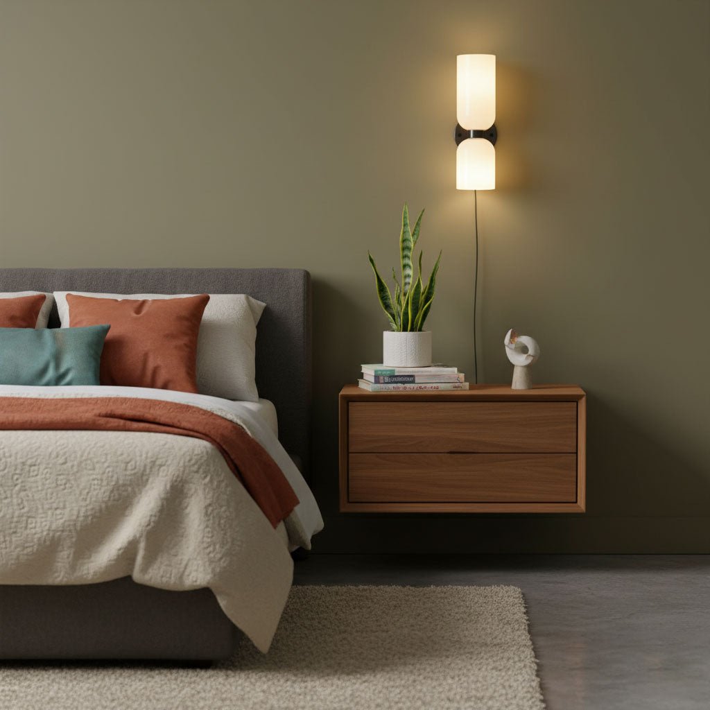 Edie vägglampa med stickpropp – överdimensionerad toppkolonndesign
