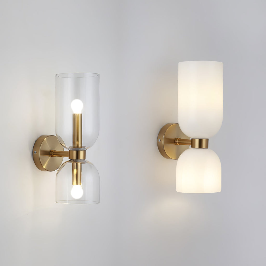 Edie moderne vegglampe – skulpturelt søyledesign, varm belysning