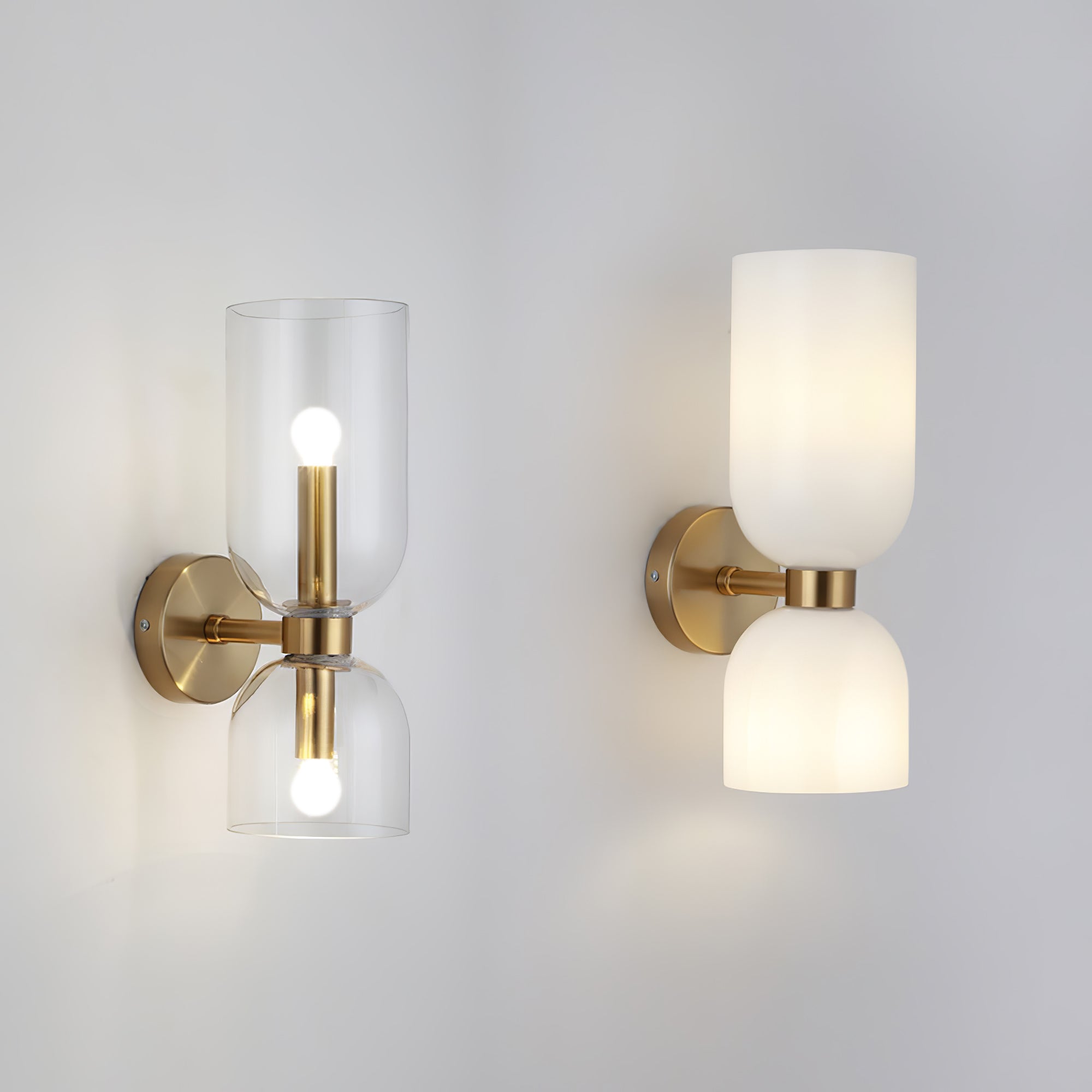 Edie moderne vegglampe – skulpturelt søyledesign, varm belysning