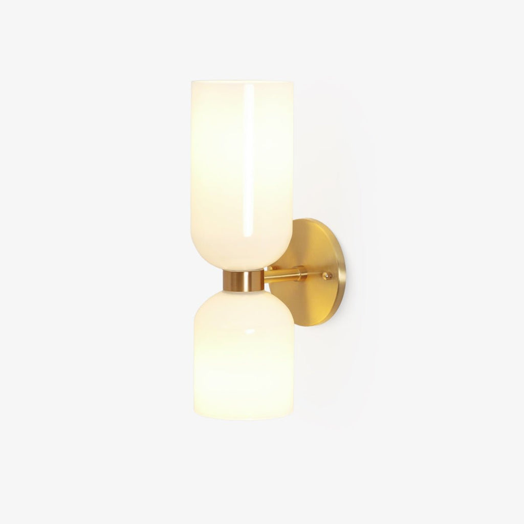 Edie moderne vegglampe – skulpturelt søyledesign, varm belysning