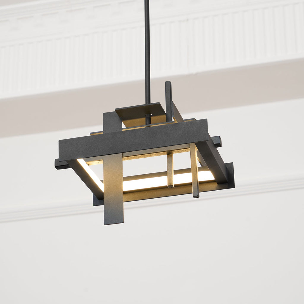Lampada a sospensione contemporanea astratta Eithne Planar