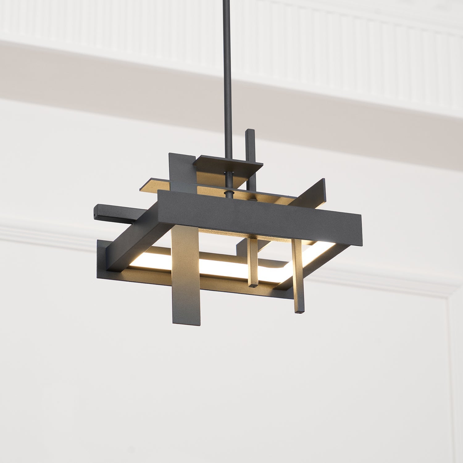 Lampada a sospensione contemporanea astratta Eithne Planar