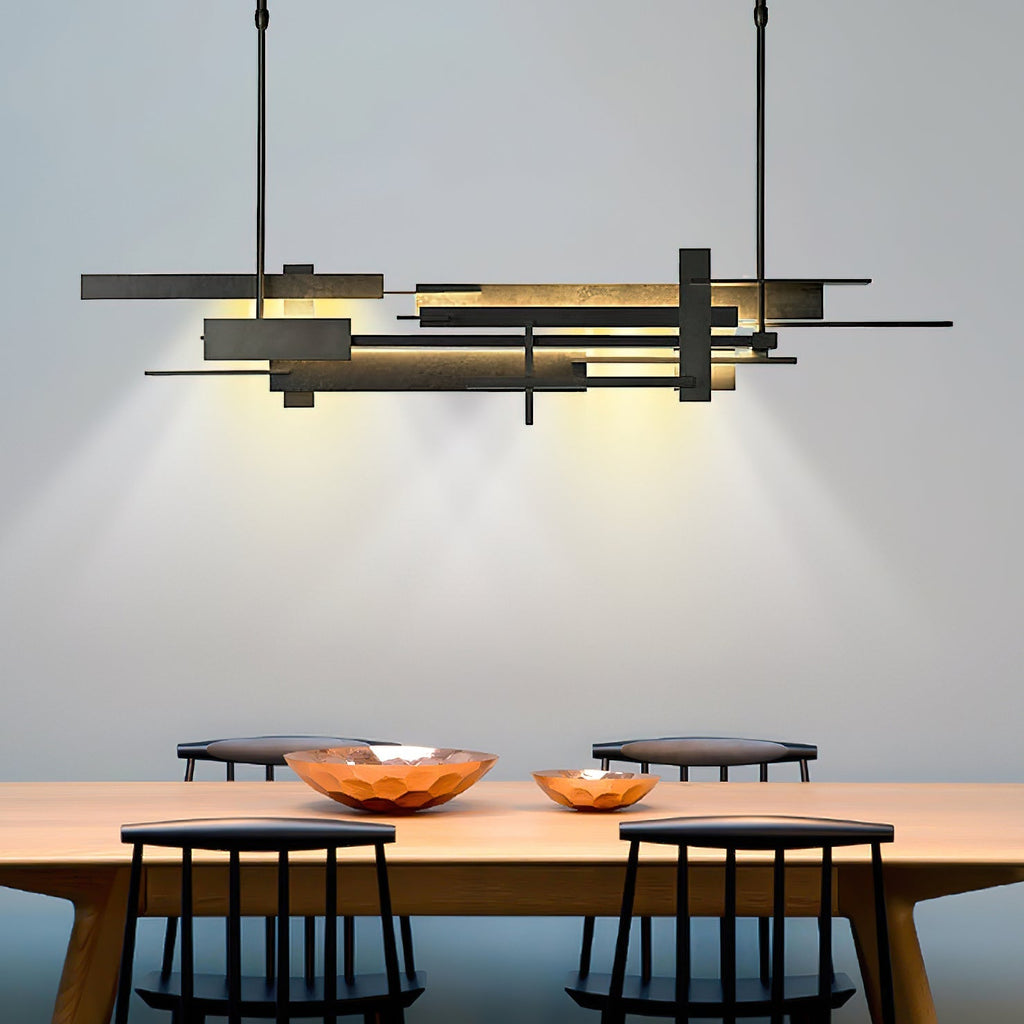 Lampada a sospensione contemporanea astratta Eithne Planar