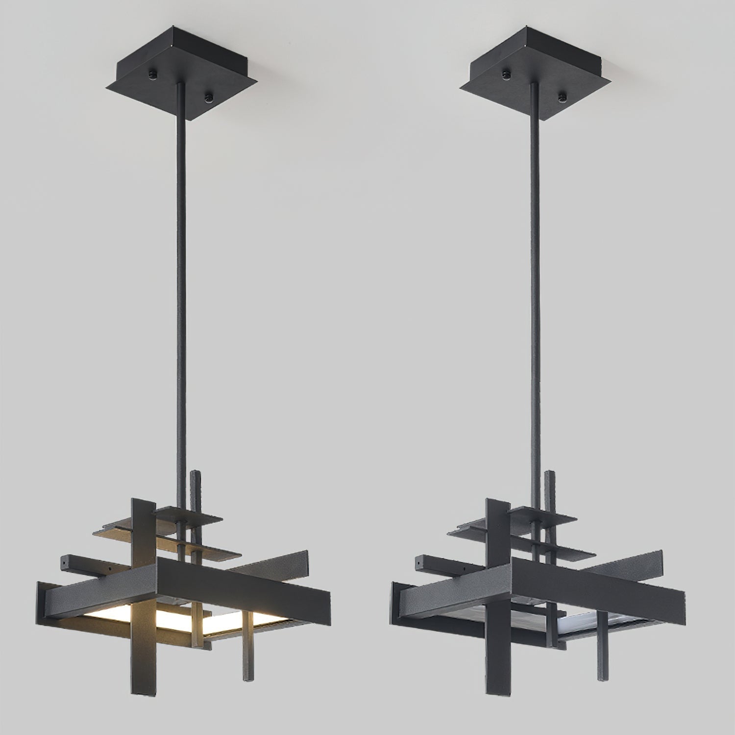 Lampada a sospensione contemporanea astratta Eithne Planar