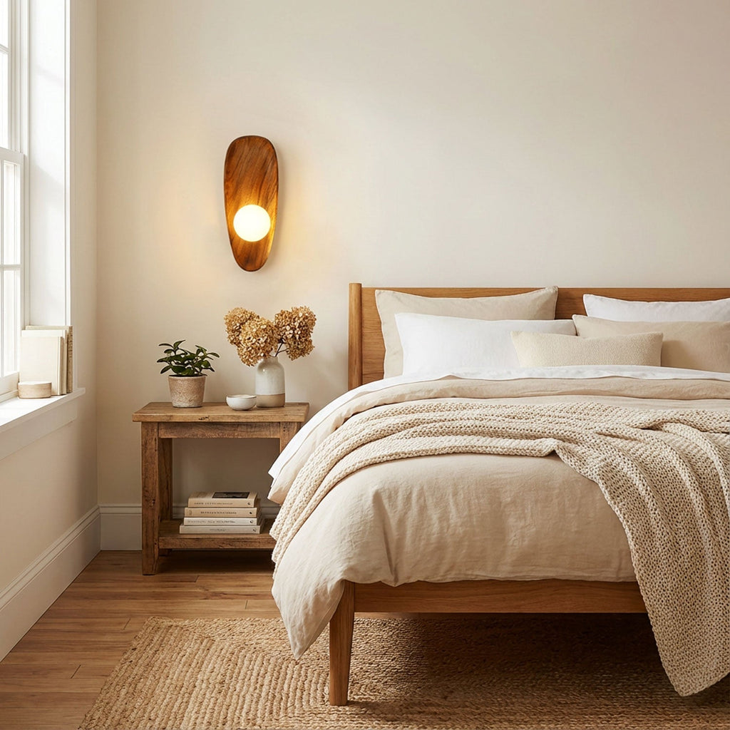Nástěnné svítidlo Eivor — minimalistická silueta, měkké ambientní osvětlení