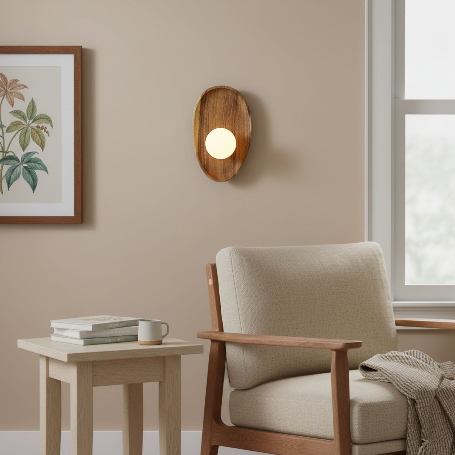 Nástěnné svítidlo Eivor — minimalistická silueta, měkké ambientní osvětlení