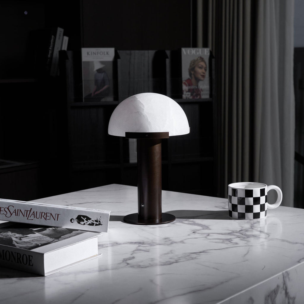 Elegance Minimalist Alabaster Table Lamp