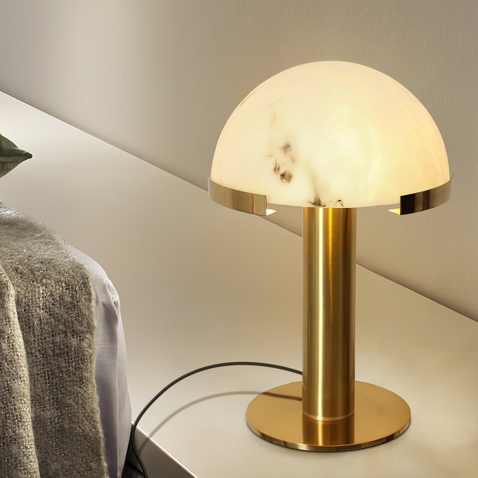 Elegance Minimalist Alabaster Table Lamp