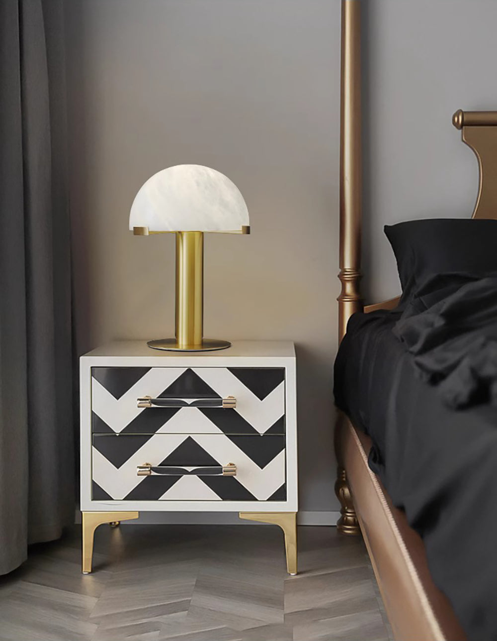 Elegance Minimalist Alabaster Table Lamp