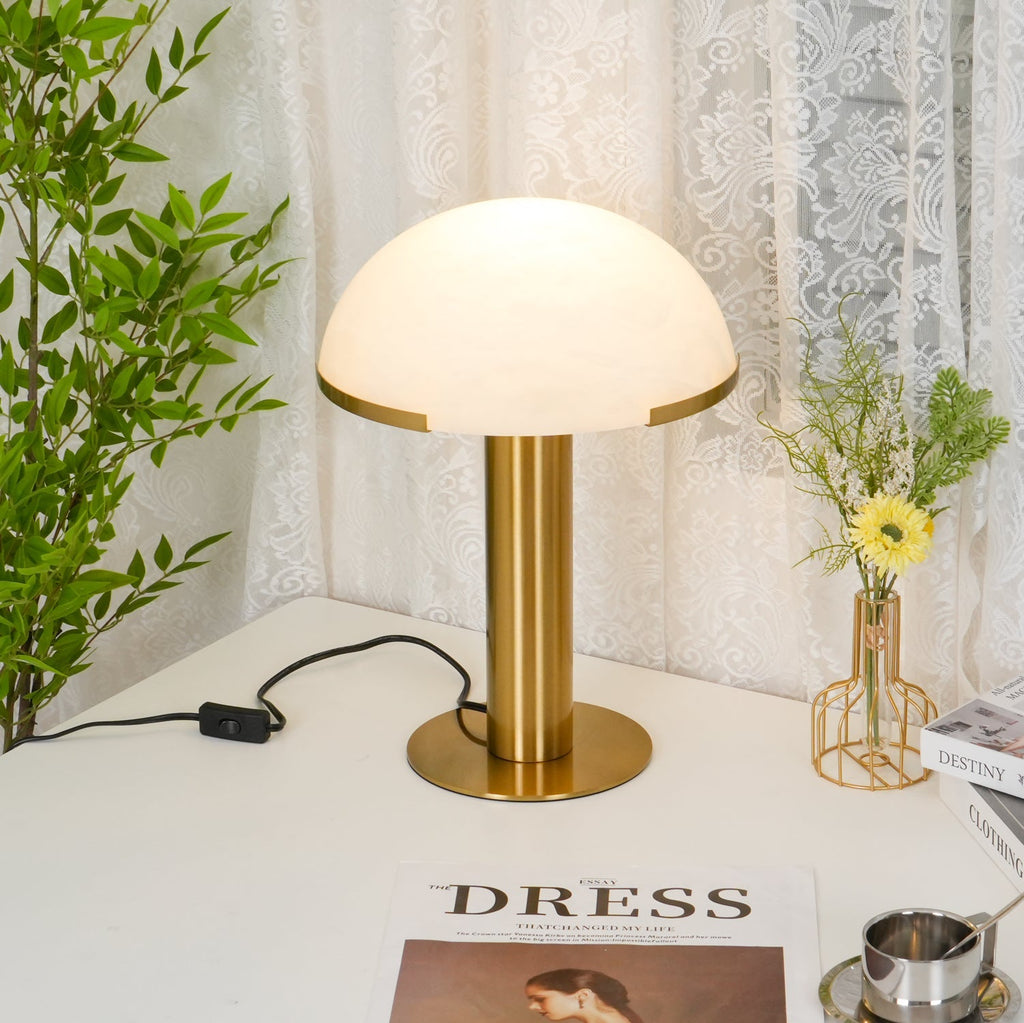 Elegance Minimalist Alabaster Table Lamp