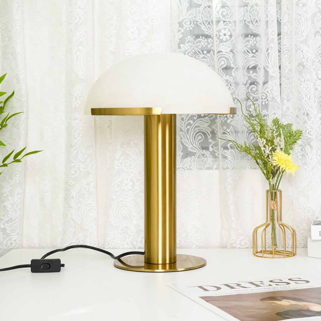 Elegance Minimalist Alabaster Table Lamp