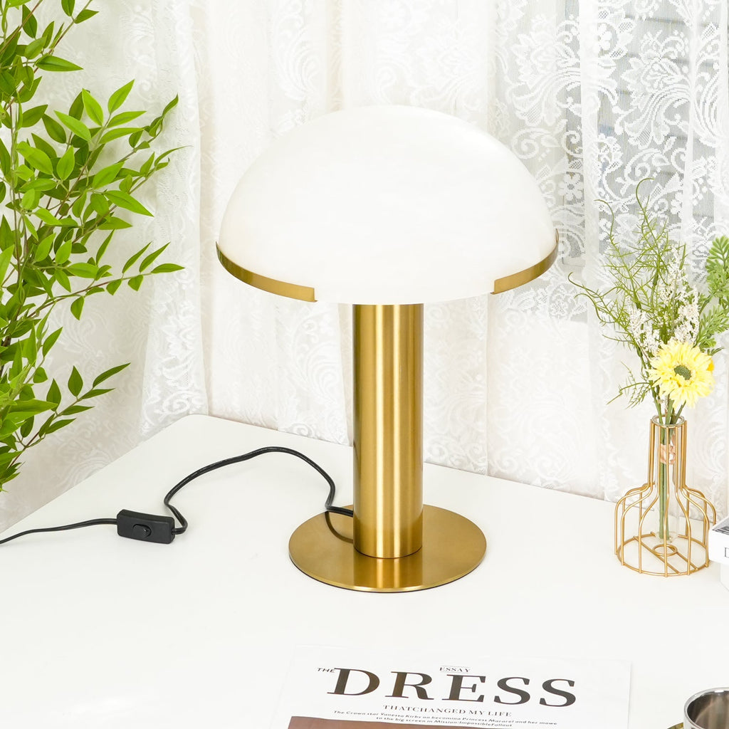 Elegance Minimalist Alabaster Table Lamp