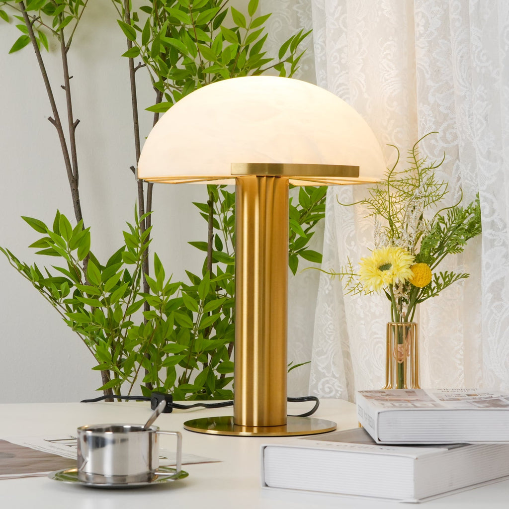 Elegance Minimalist Alabaster Table Lamp
