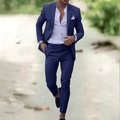 Costume homme coupe ajustée Aurelia en tissu haut de gamme pour professionnels des affaires