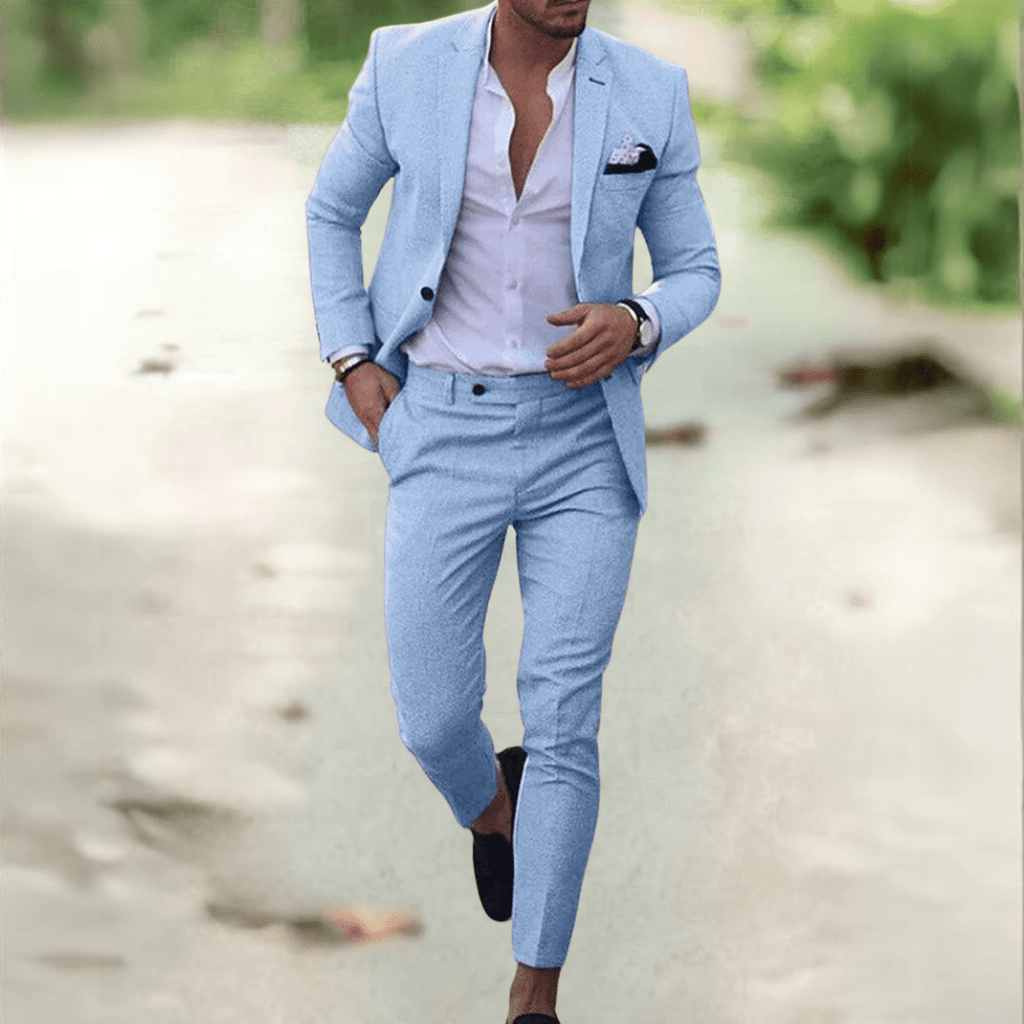 Costume homme coupe ajustée Aurelia en tissu haut de gamme pour professionnels des affaires