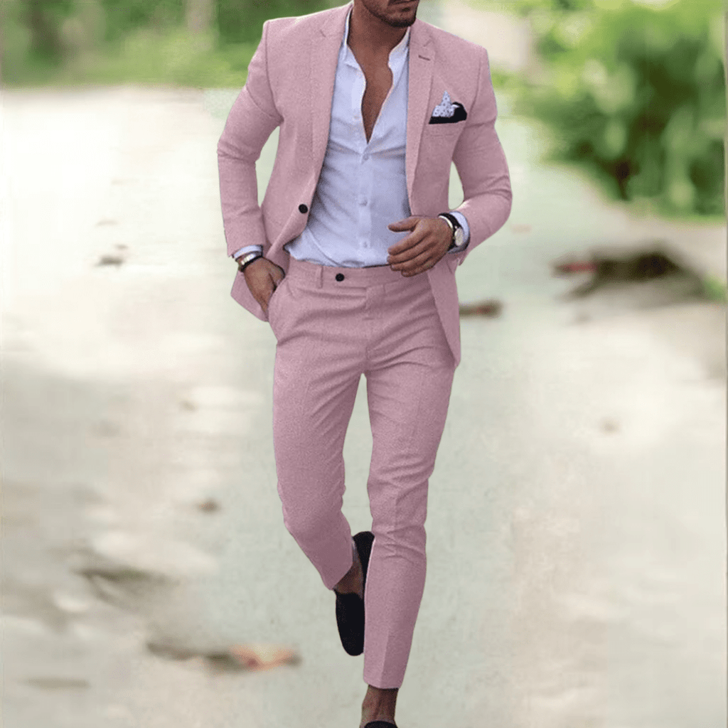 Costume homme coupe ajustée Aurelia en tissu haut de gamme pour professionnels des affaires