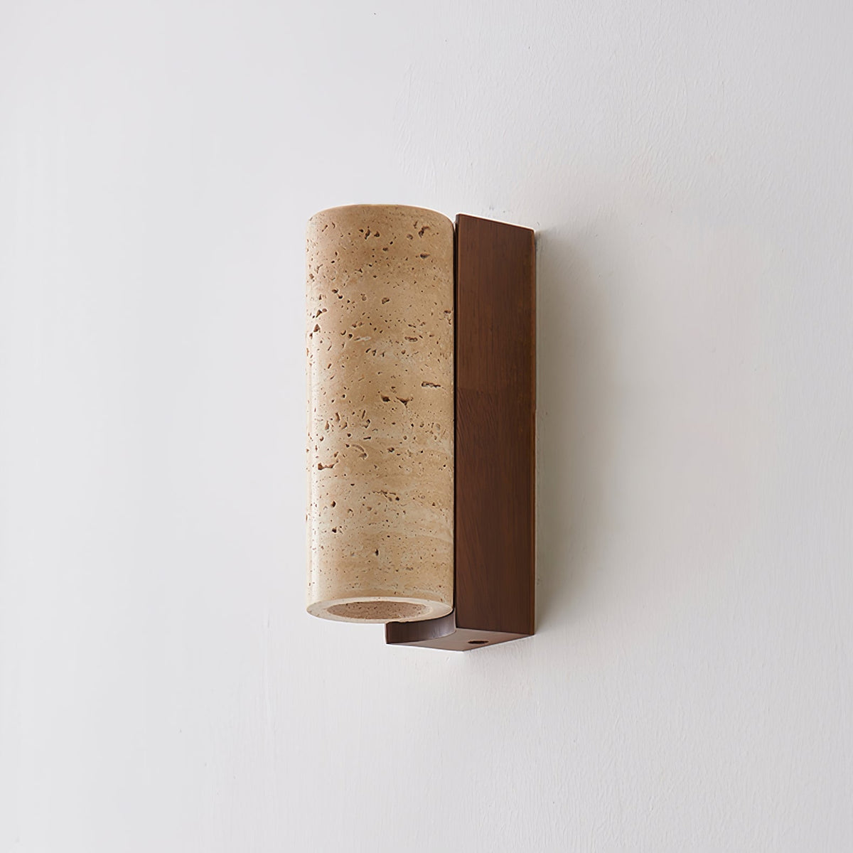 Applique murale Nula en travertin naturel — Design incurvé