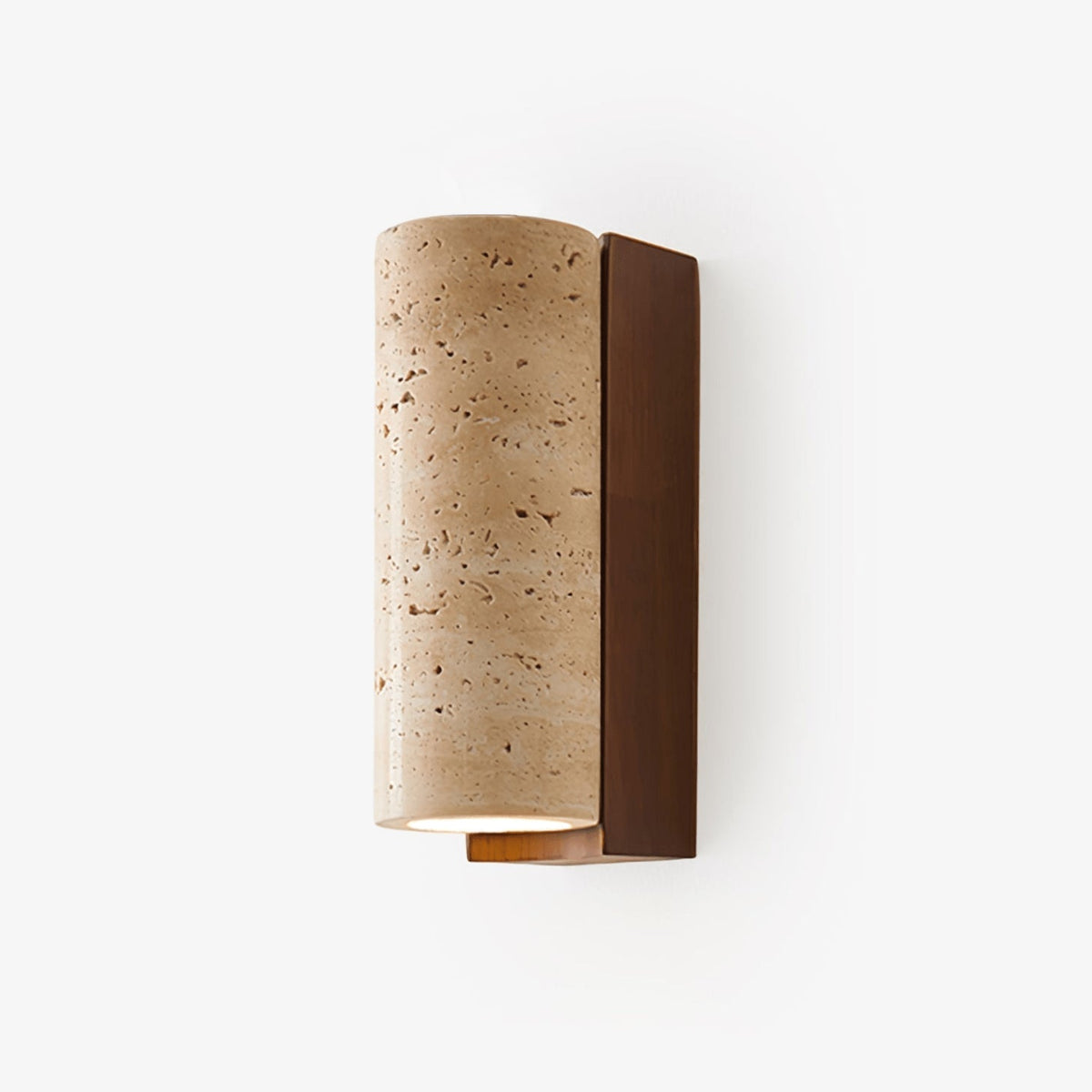 Applique murale Nula en travertin naturel — Design incurvé