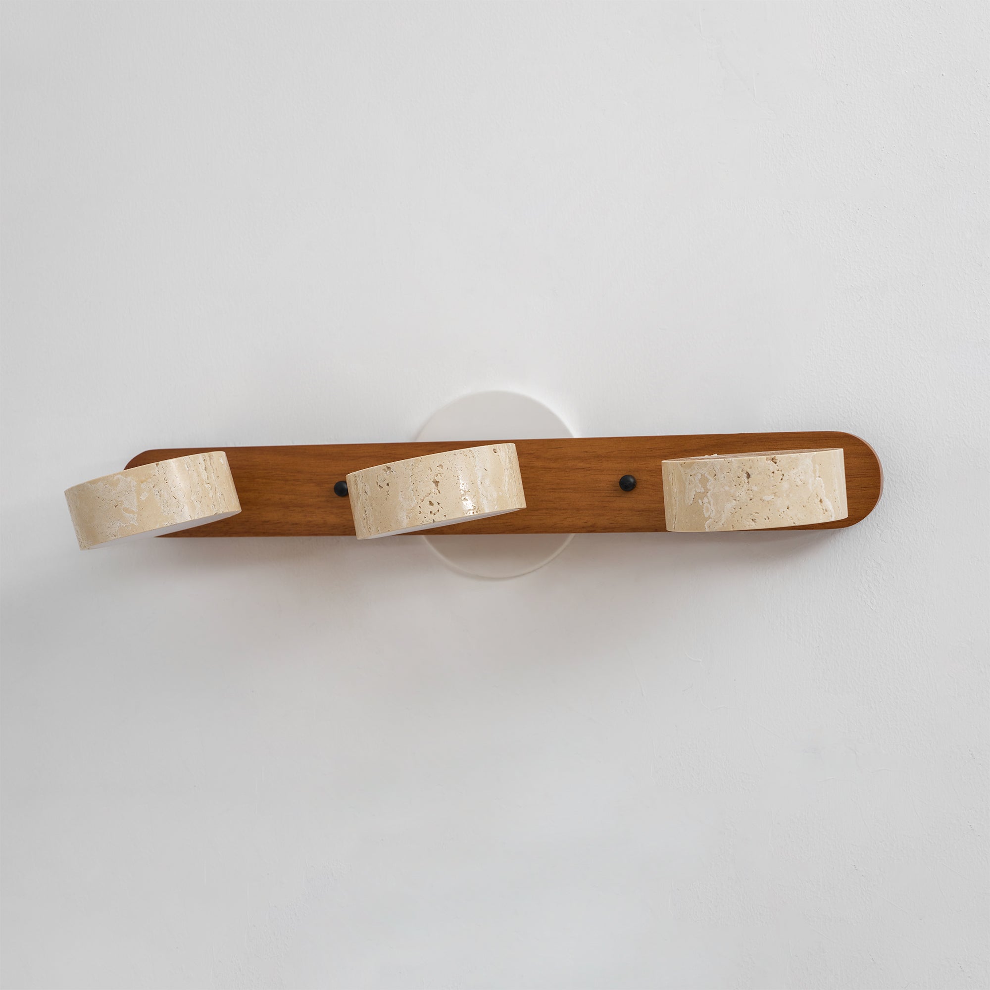 Travertine Duo Wall Light — Multiple Diameter Options