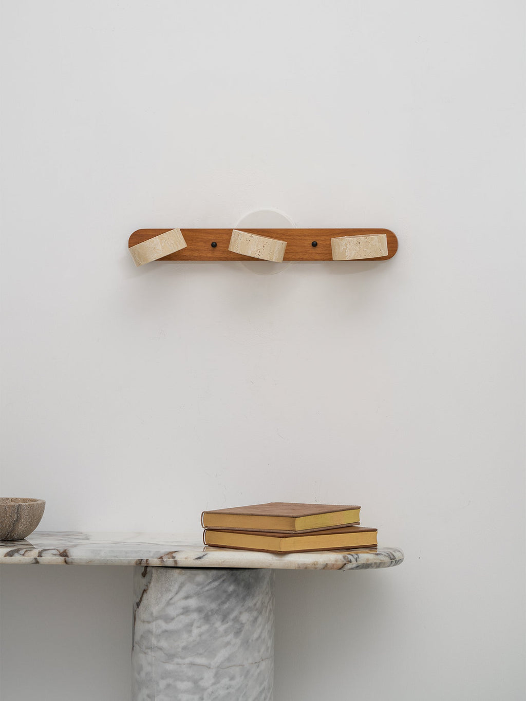 Travertine Duo Wall Light — Multiple Diameter Options