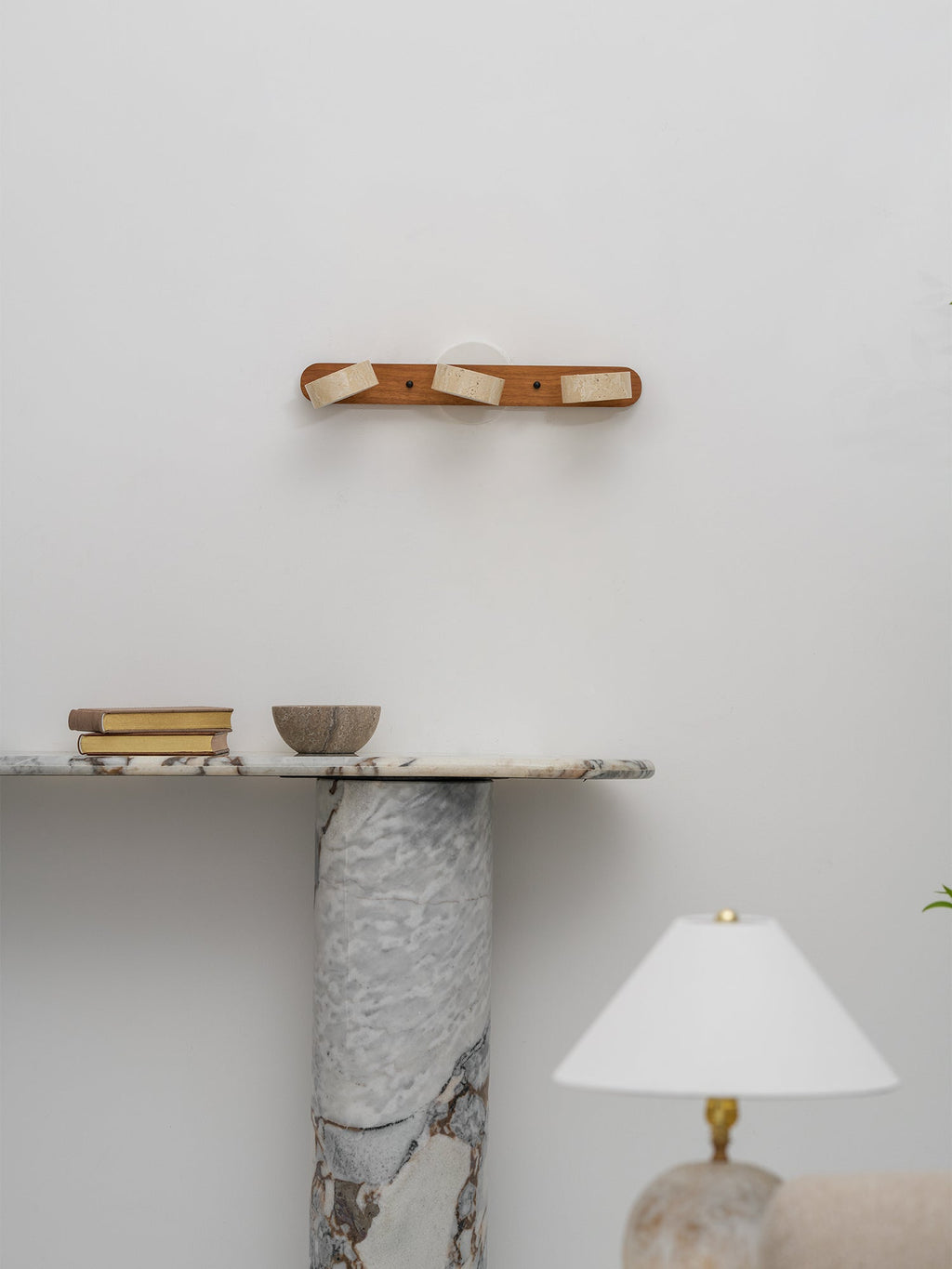 Travertine Duo Wall Light — Multiple Diameter Options